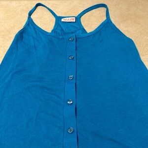 Alloy size M button down racer back tank